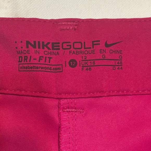Nike Golf Women's Dri-Fit Pink Bermuda Short Size 12 - Picture 2 of 8